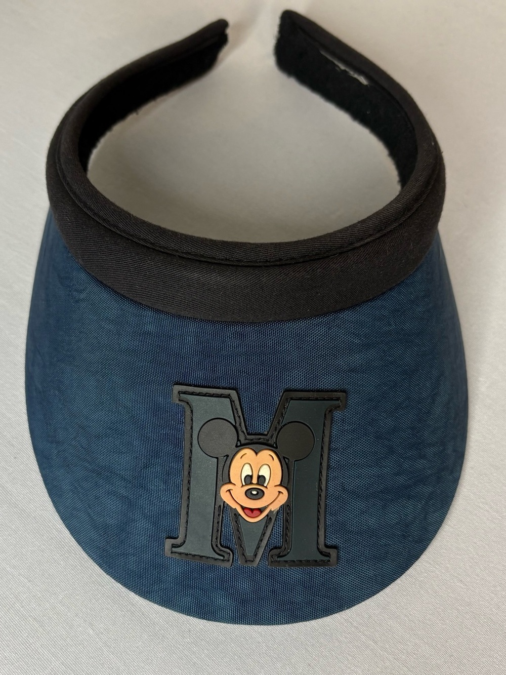 Disney Navy and Black Visor with Mickey Mouse